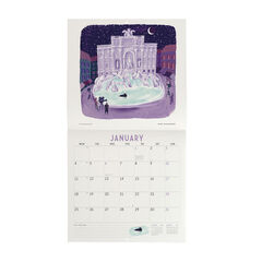 Calendario Legami 30x29 Pared Rome Multiling&uuml;e 2027