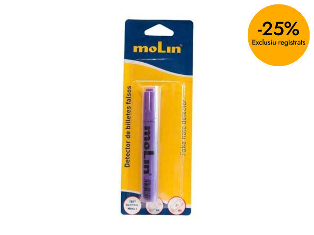 Rotulador detector de billetes falsos