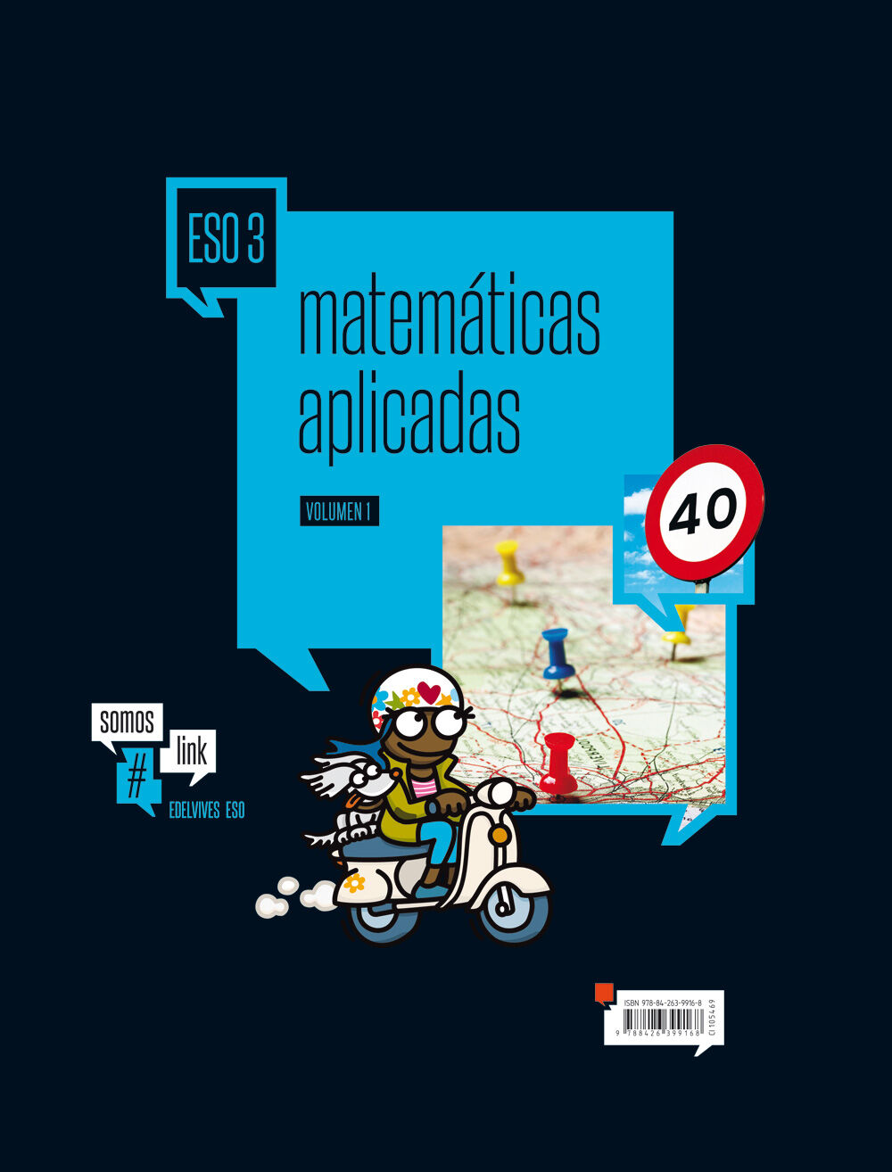 Matem&aacute;ticas APLI/Somoslink ESO 3 Edelvives 9788426399168