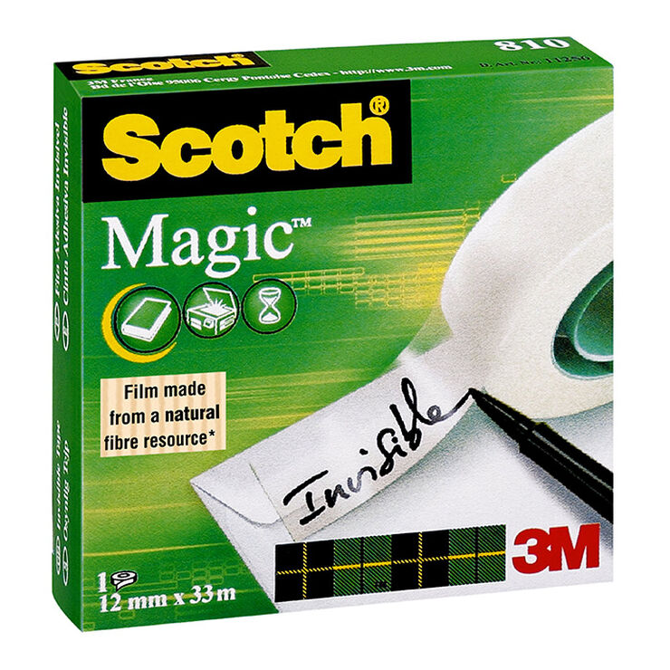 Cinta adhesiva 3M Scotch Magic 12mmx33 m