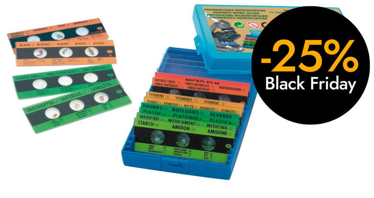 Juego de ciencia Muestras microscopio