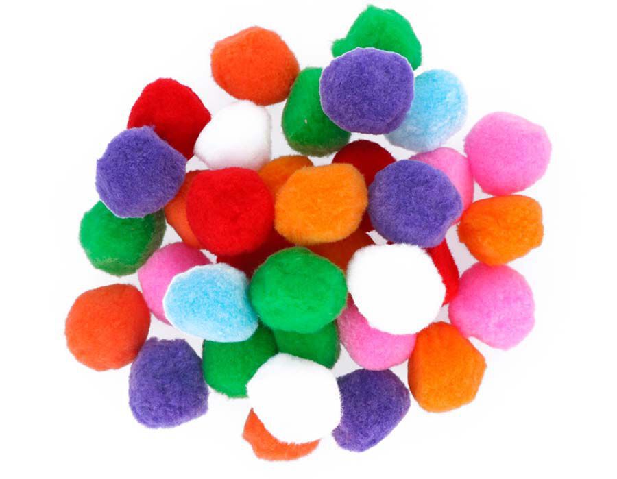 Pompones Maxi de colores Innspiro 50u