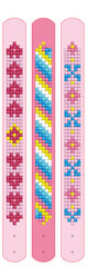 Diamond Dotz Pack de 3 braçalets color rosa