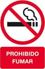 Pictograma adhesivo Apli ''Prohibido Fumar'' 120x180mm Pictograma adhesivo Apli ''Prohibido Fumar'' 120x180mm