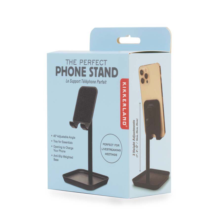 Soporte para M&oacute;vil ajustable Kikkerland negro