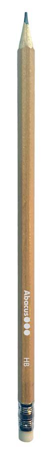 L&aacute;pices grafito Abacus con goma 4u