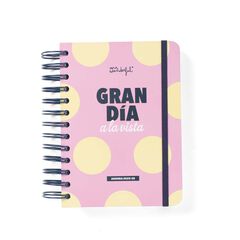 Agenda escolar Mr. Wonderful Wonder Mini día/pág cas 2025-26 Gran día a la vista