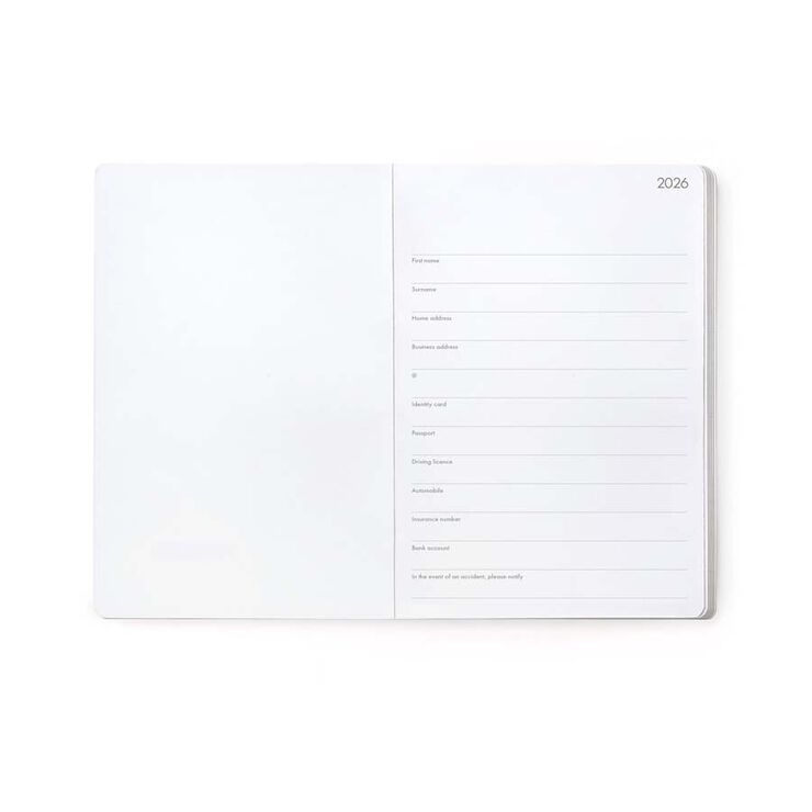 Agenda Legami Bloc sem/vista mult 2026 Stars