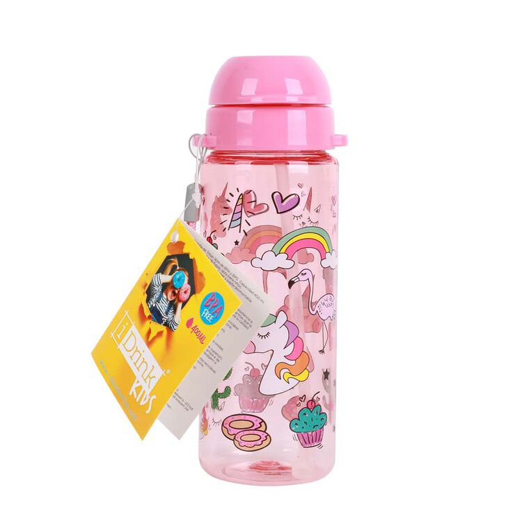 Botella tritán iDrink 400ml Unicornio