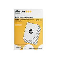 Paper imprès Abacus A4 amb quadrícula 4x4 500 fulls