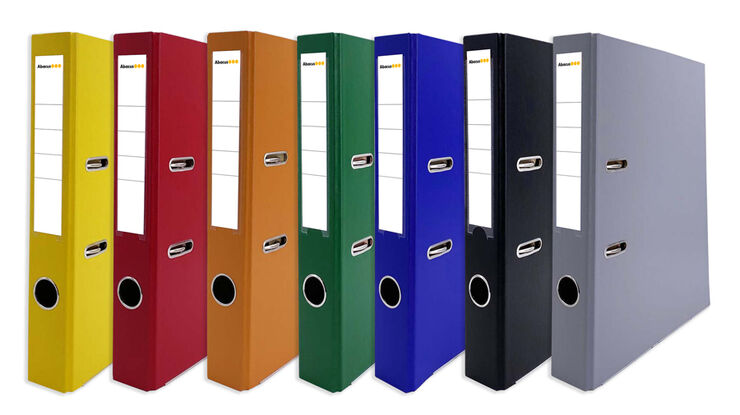Arxivador palanca Abacus A4 llom estret negre