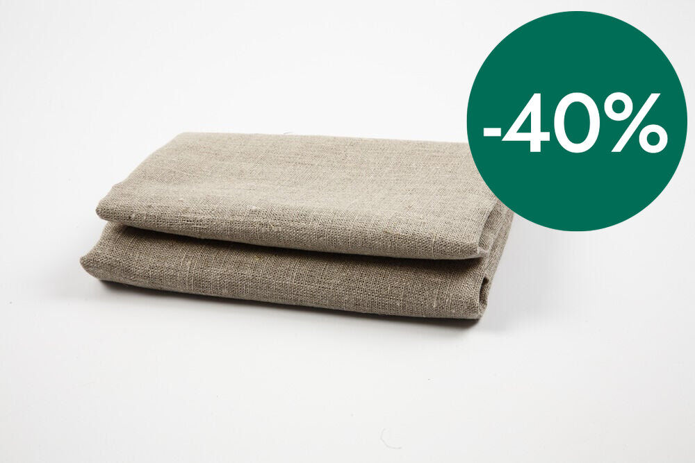 Tela de lli Creotime 185 g/m&sup2; marr&oacute; 140x50 cm