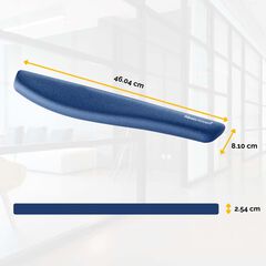Reposacanell per a teclat foam Fellowes PlusTouch blau