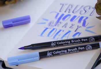 Retolador Brush Koi pastel 6 colors