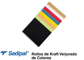 Bobina de paper kraft Sadipal 1x25m 90g vermell