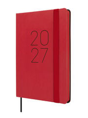 Agenda Finocam Flex Llisa Semana Vista Horizontal 2027 Catal&aacute;n Rojo