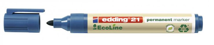Rotulador permanente Edding 21 Ecoline 4 colores