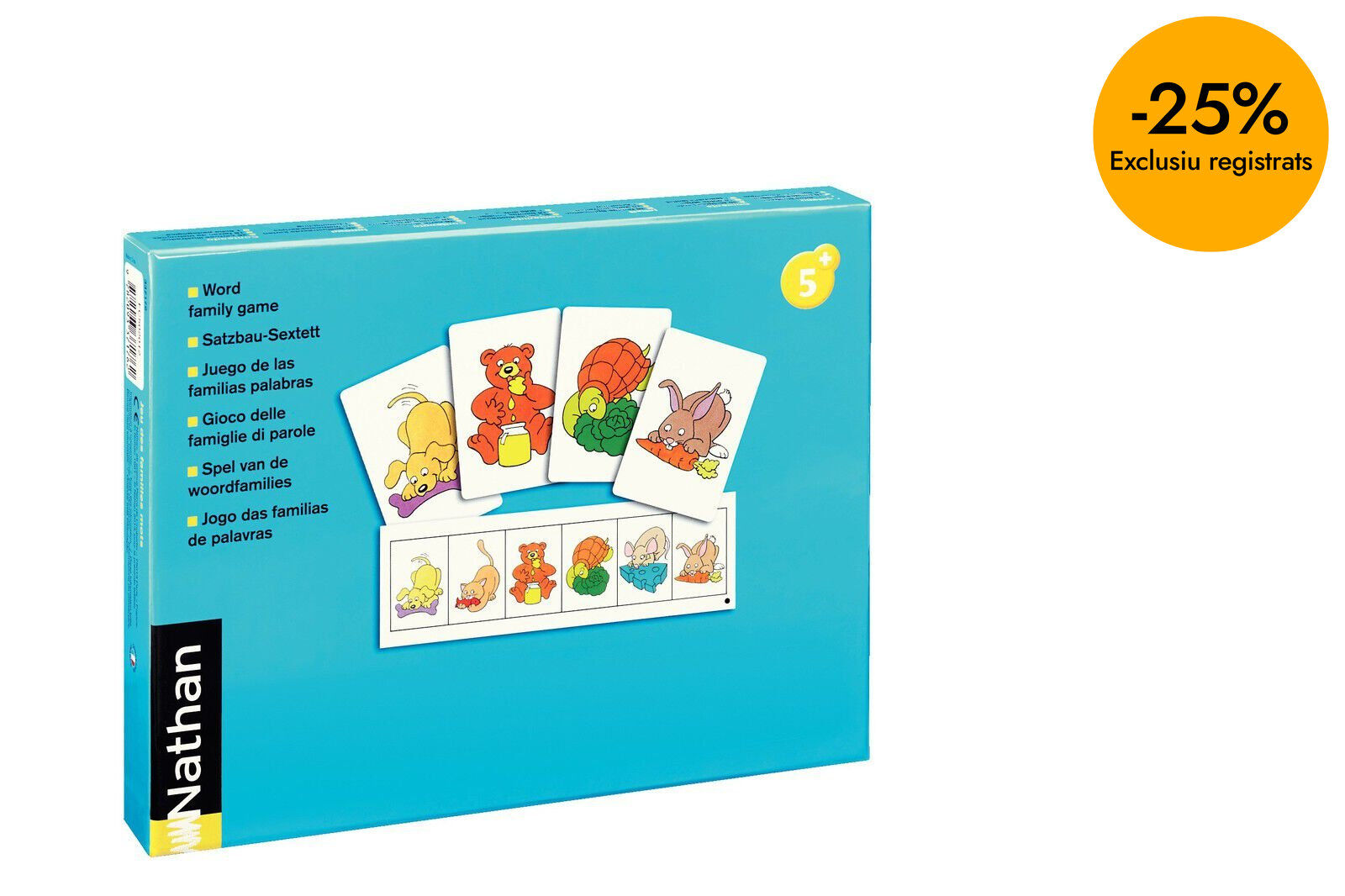 Juego de cartas Nathan Familia de palabras