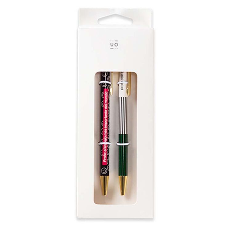 Set de Bolígrafos UO ''Profe con clase''