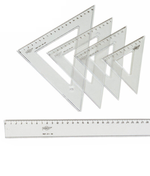 Escuadra escolar Faibo 25cm