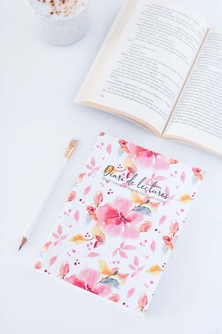 Diario de Lecturas adulto Drapets Flores Roses