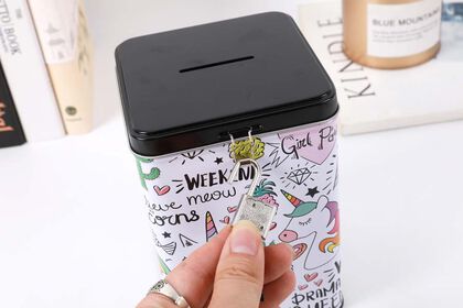 Hucha con Candado iTotal Unicornio Hucha con Candado iTotal Unicornio