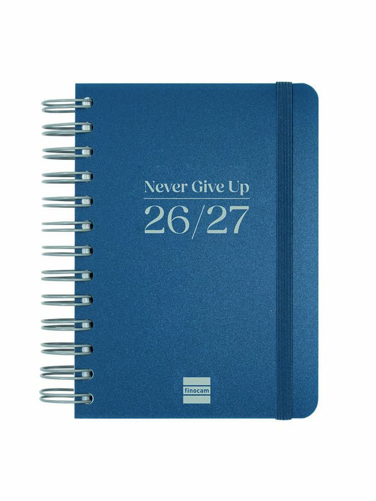 Agenda Escolar Finocam Cosmoflex 1/8 D&iacute;a/P&aacute;gina Catal&aacute;n 2026-27 Azul