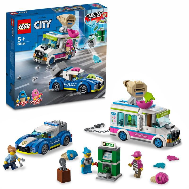 LEGO&reg; City Persecuci&oacute; policial cami&oacute; de gelats 60314