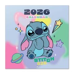 Calendario pared 2026 30x30cm Disney Stitch
