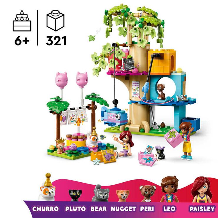 LEGO® Friends Fiesta de Cumpleaños y Casa del Árbol Felina 42666