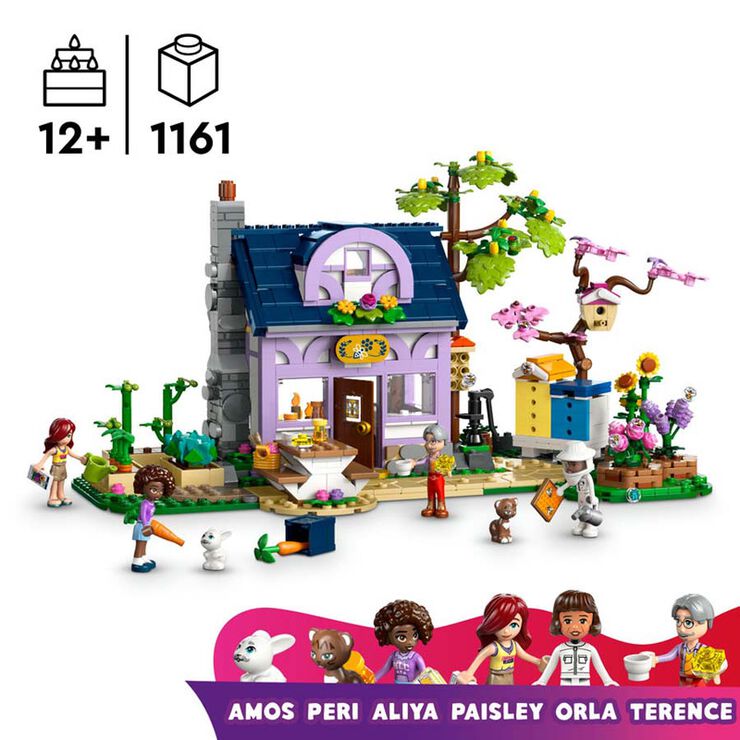 LEGO® LEGO Friends Casa de los Apicultores y Jardín de Flores 42669