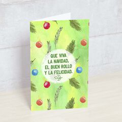 Postal Happymots castellano Viva la Navidad