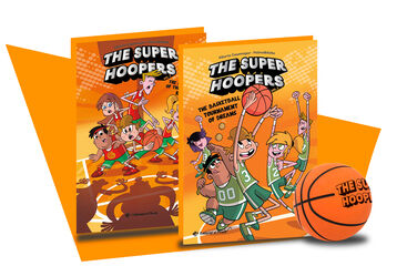The Super Hoopers Box Set: 2 books + basketball ball