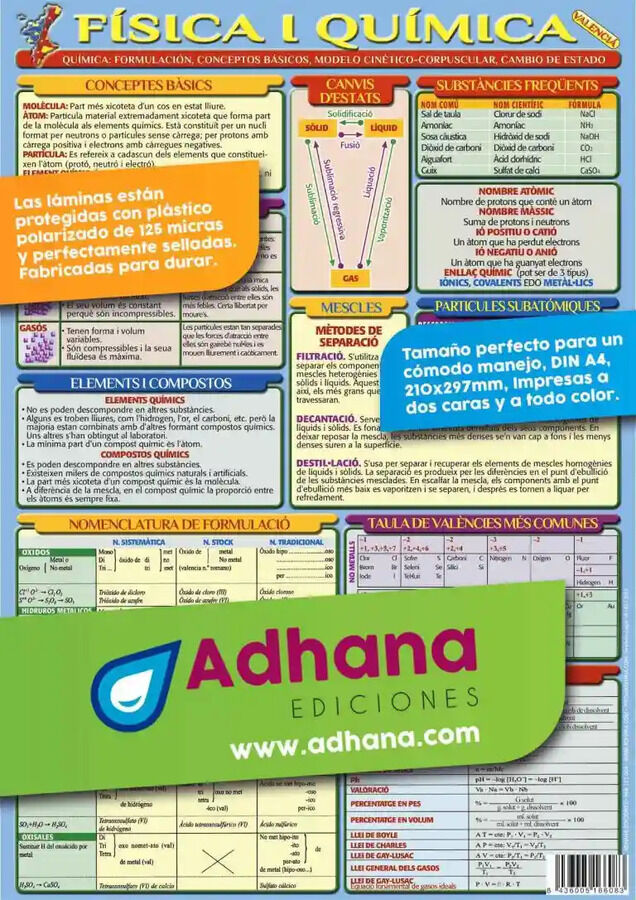 F&iacute;sica i qu&iacute;mica - L&agrave;mina en valenci&agrave;