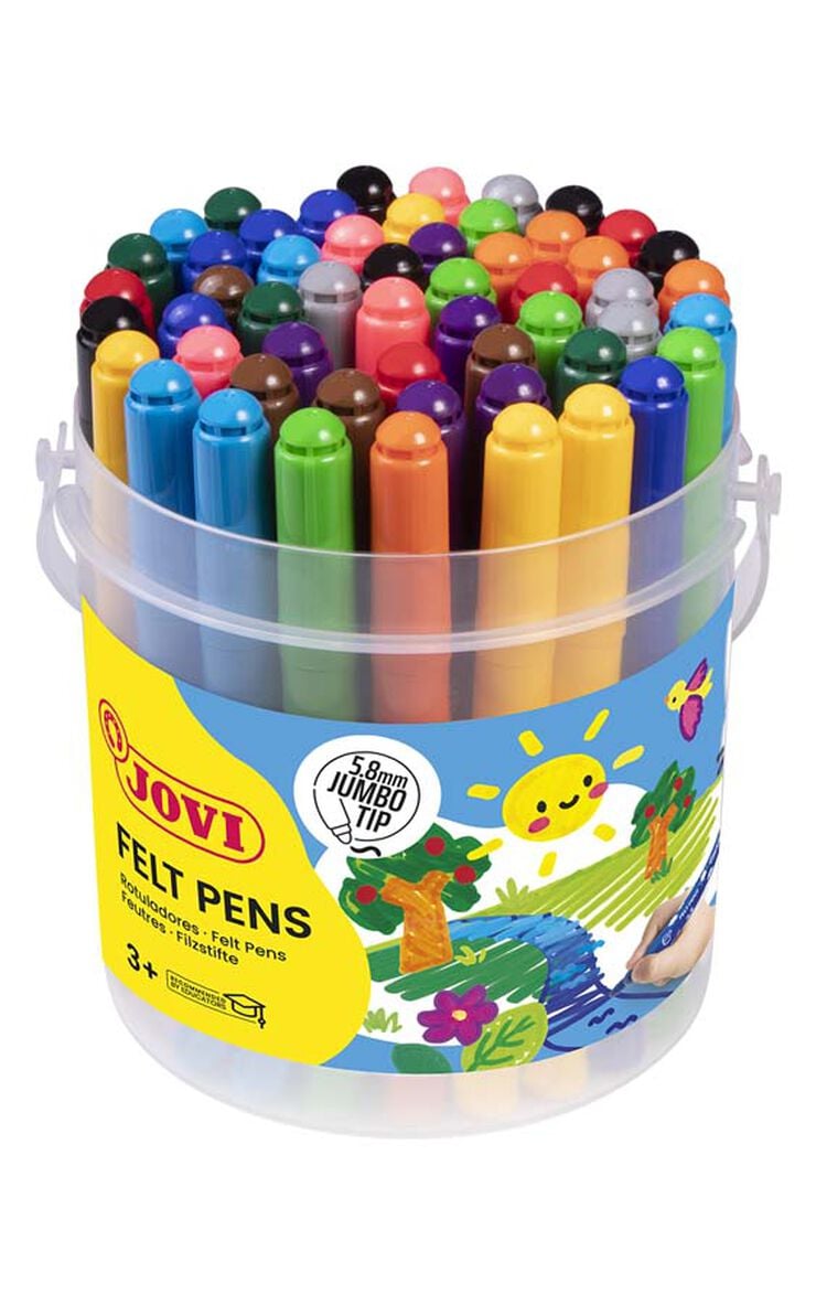 Rotuladores de colores Jovi Maxi 48u