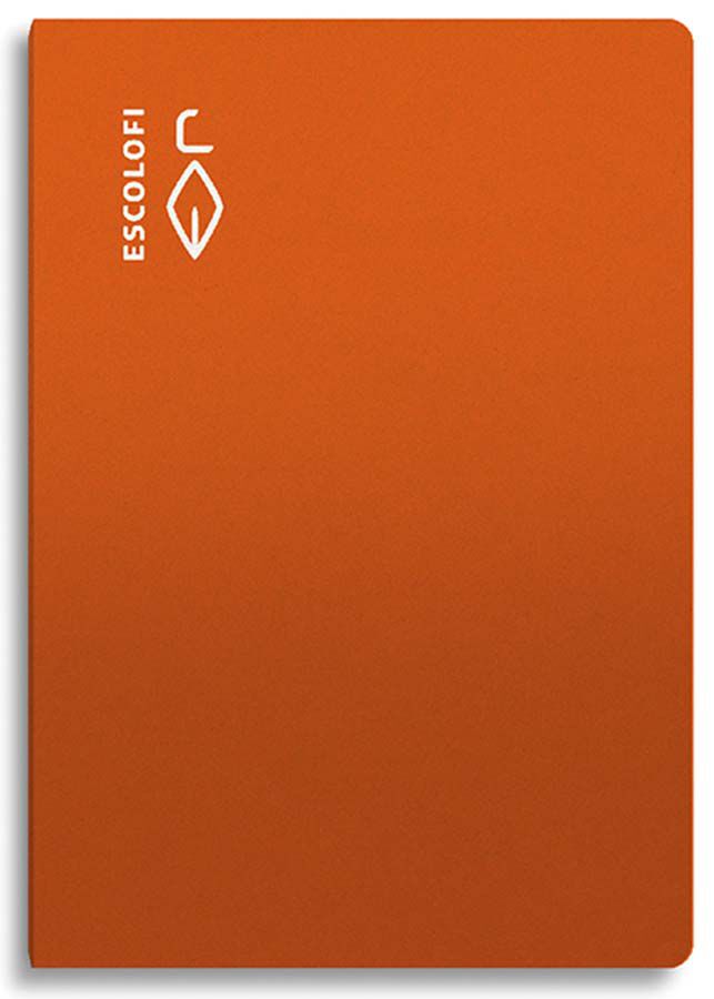 Libreta grapada Escolofi A4 50 hojas 4x4mm naranja