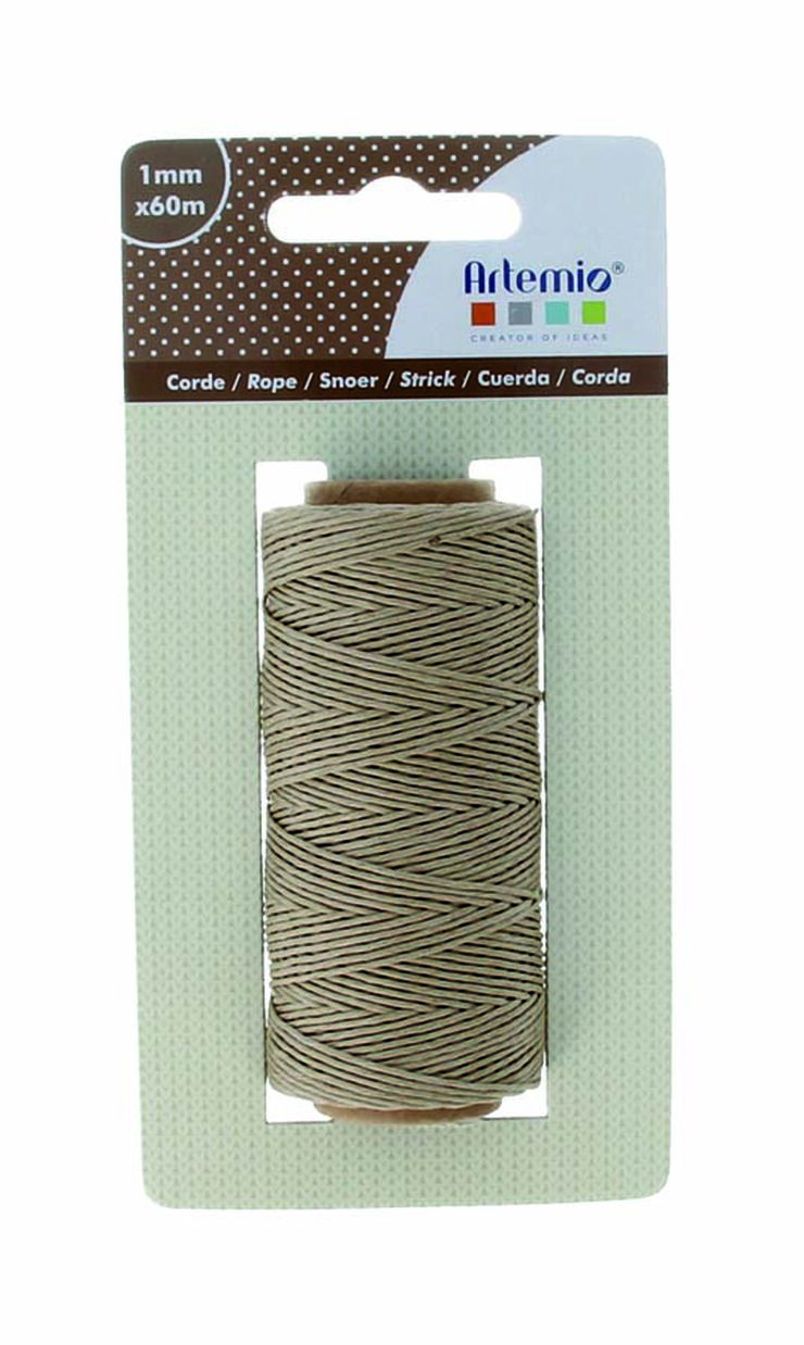 Cordel Natural Artemio 1mm x 60m