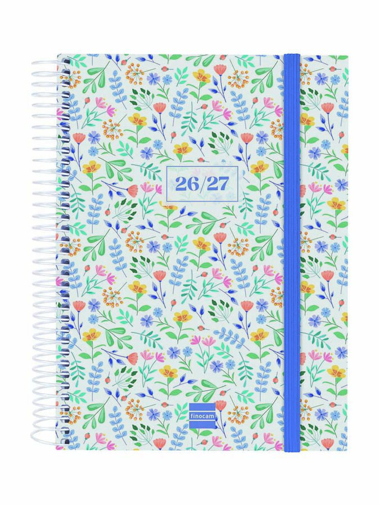 Agenda Escolar Finocam Secundaria 1/4 D&iacute;a/P&aacute;gina Catal&aacute;n 2026-27 Fiori