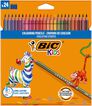 Llapis de colors Bic Kids Evolution Stripes 24u