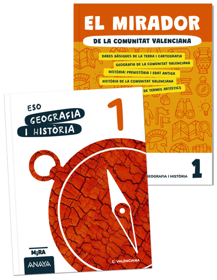Geografia i Hist&ograve;ria 1 + El mirador de la Comunitat Valenciana