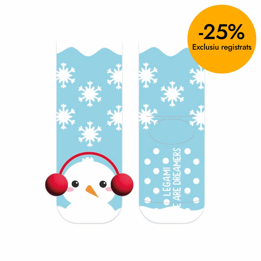 Calcetines antideslizantes infantil Legami Mu&ntilde;eco de Nieve
