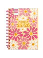 Agenda Finocam escolar Diva 1/8 sem/vista cat 2025-26 spring