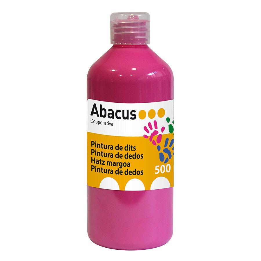 Pintura de dedos Abacus 500ml magenta