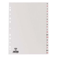 Separador alfab&egrave;tic Elba A4 gris