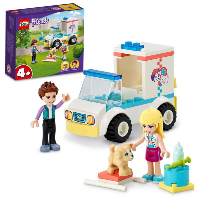 LEGO&reg; Friends ambul&agrave;ncia cl&iacute;nica de mascotes 41694