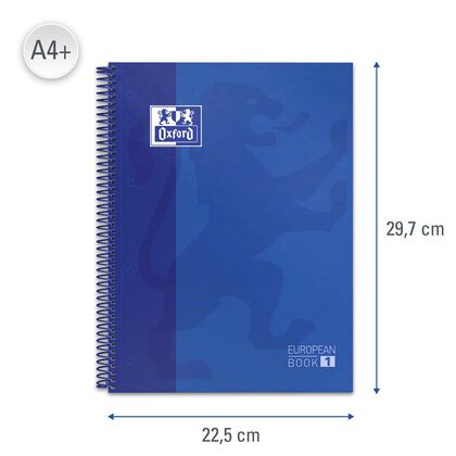 Europeanbook 1 Oxford A4+ 5x5 80F Blau