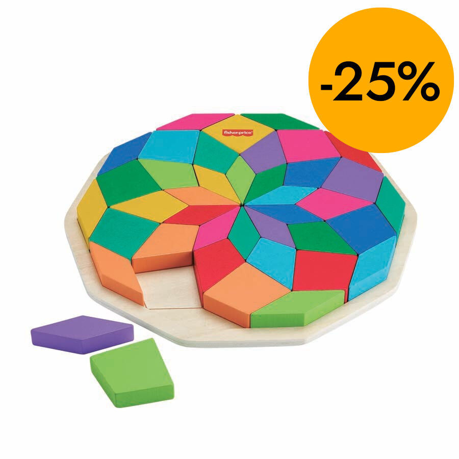 Fisher Price Puzle Geom&egrave;tric Mandala Fusta