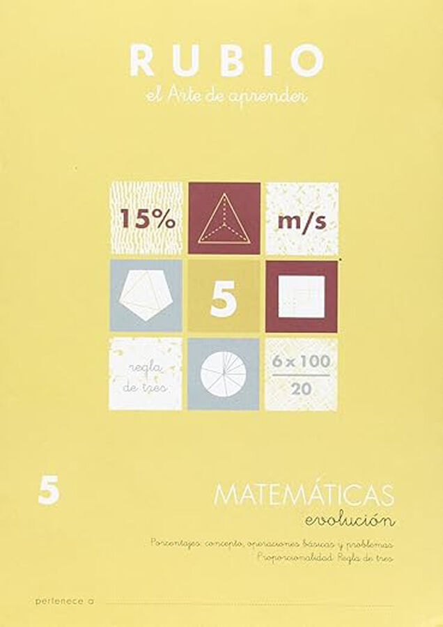 Matem&aacute;ticas Evoluci&oacute;n 5 Rubio