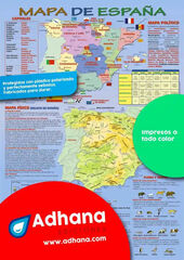 ADHA 35X50 Mapa De Espa&ntilde;a