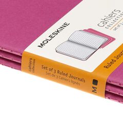Pack 3 Llibretes Moleskine P Rosa Ratlla